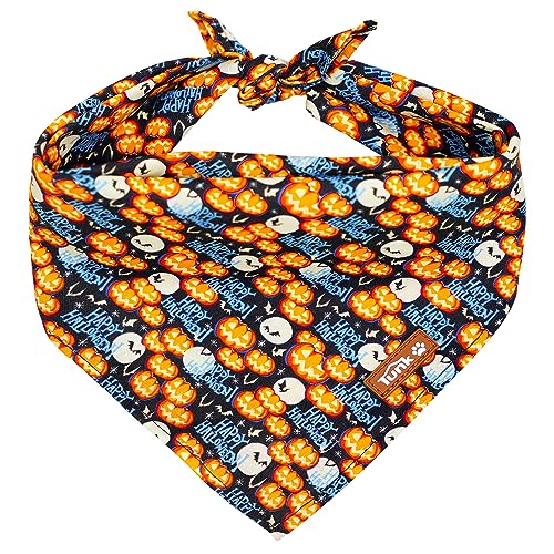 Image of Tunkoo Happy Halloween Dog Bandana Super Cute Dog Scarf - Durable and Stylish Adjustable for Girl or Boy Small Medium and Large Square Puppy Kerchief, S