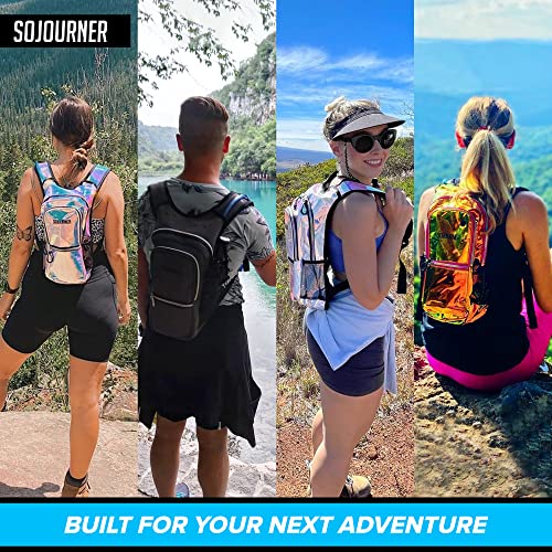 Sojourner Hydration Pack, Hydration Backpack - Water Backpack With 2L Hydration Bladder, Festival Essential - Rave Hydration Pack Hydropack Hydro For Hiking, Halloween, Running, Biking, Festival Gear #TOP4