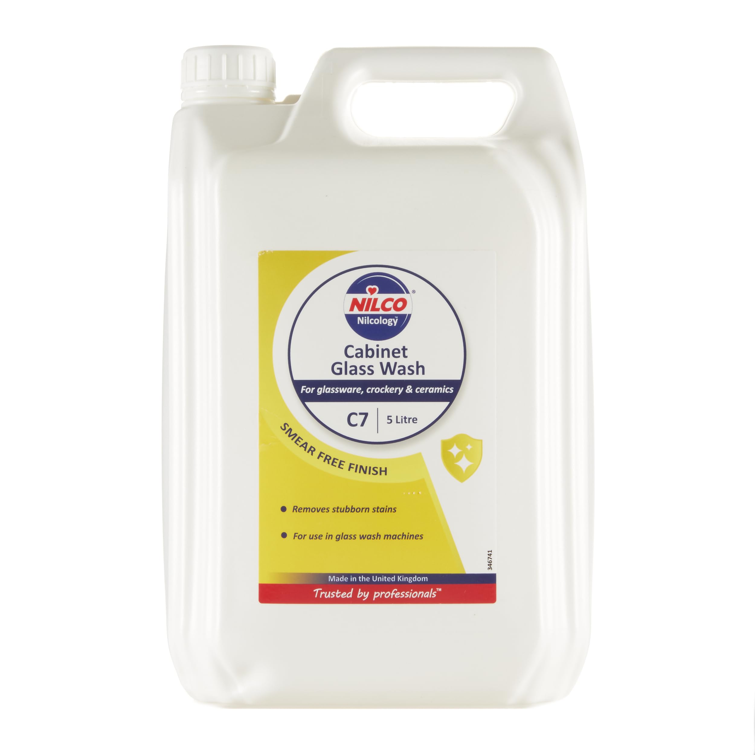 Nilco Nettoyant concentré Alcalin pour lave-verres Finition Sans Traces – 5L