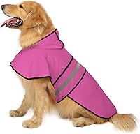 Vista 32 de HDE - Impermeable protector con capucha para perros y cachorros, tallas de la S a la XL (diseño de dinosaurios, talla XL)