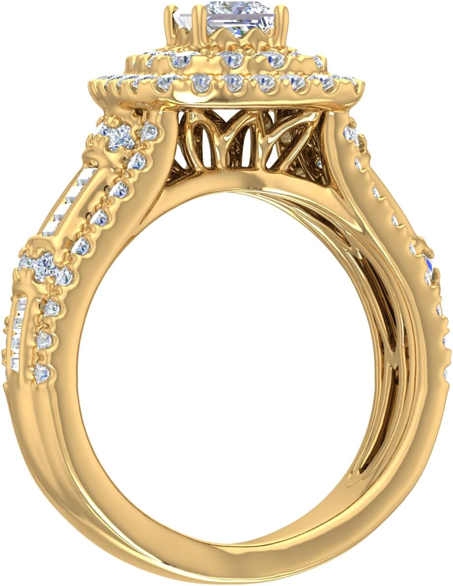 1 1/4 Carat Diamond Engagement Ring Band in 14K Gold