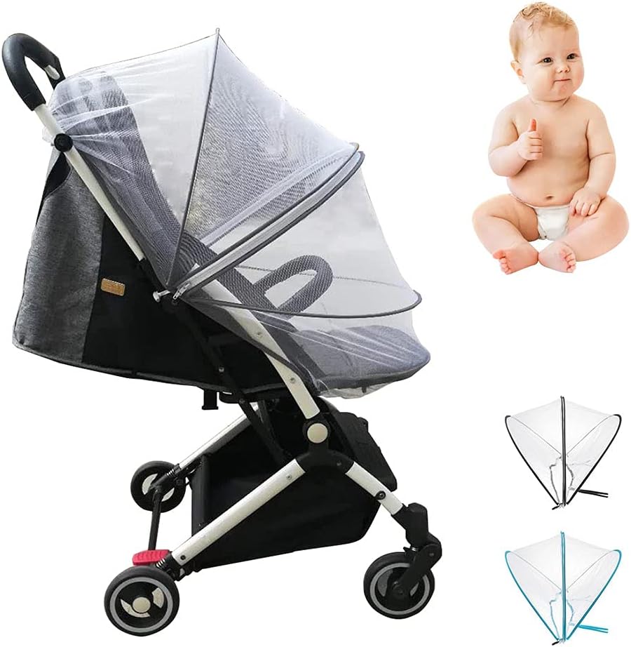 Fanomini Buggy Mosquito Net, Pram Net, Universal Pushchair Buggy