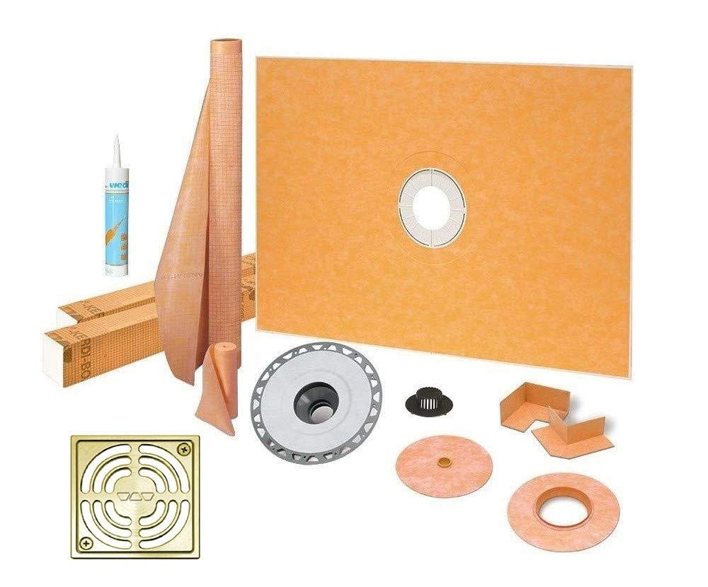 Buy Schluter KerdiLine Shower Kit 38” x 60” Center Shower Tray (KSK965