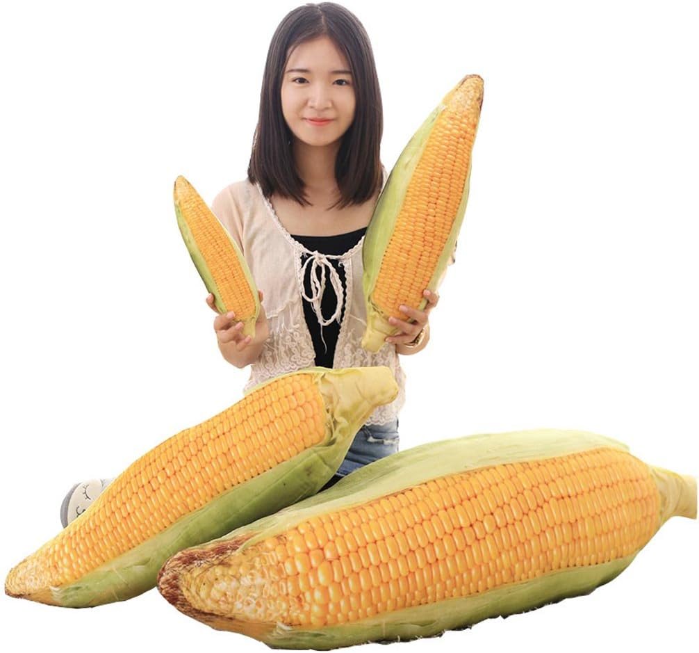 SUNONE11 Happy Thanksgiving Vivid Corn cob Creative 3D Plush Hold Pillow Toy Back Cushion for Home Office Sofa Decor Christmas Birthday Gifts 45cm/17.7" Multi 111