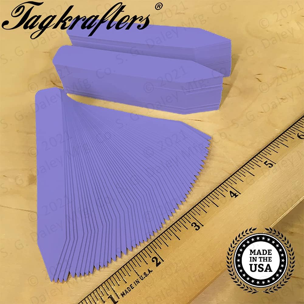 4" x 5/8" Lavender Premium Pot Stakes - 1,000 Pcs - Plastic Plant Tags and Labels - Nursery Garden Tree Labels Waterproof Writeable | Made in The USA |