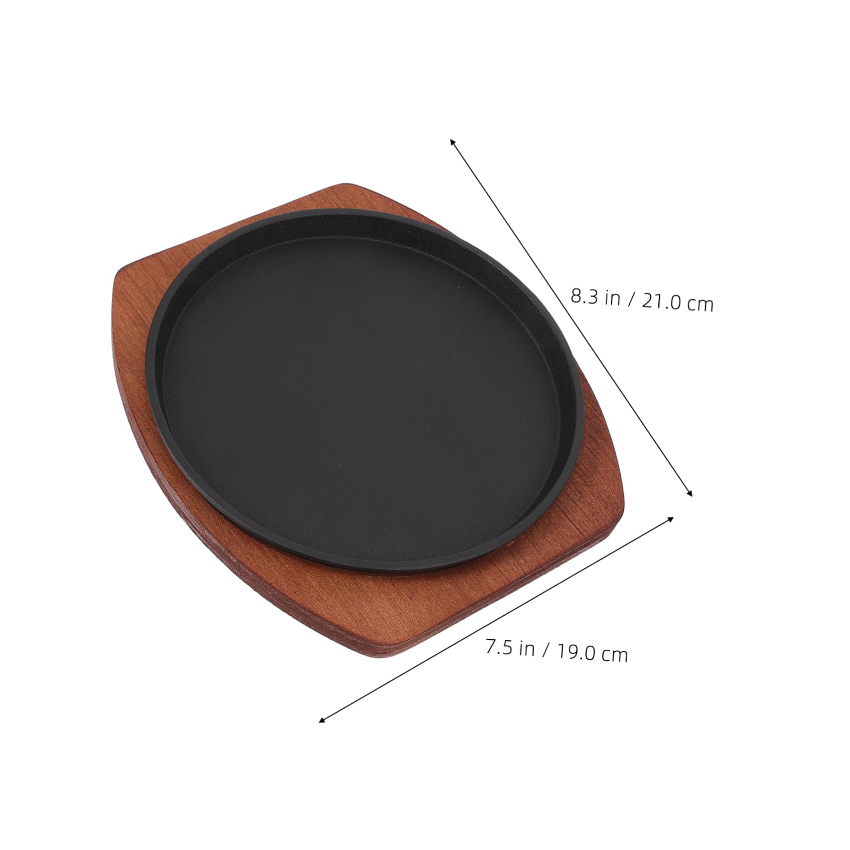 VOSAREA 1Pc Non Stick Bbq Stovetop Grill Pan Griddle for Induction Cooker for Grilling Steak Sausages and Vegetables Outdoor Camping