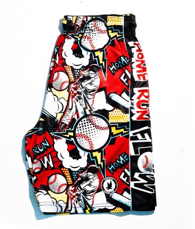 Flow Society Home Run Boys Athletic Shorts - Boys Athletic Shorts - Gym Shorts - Image 2