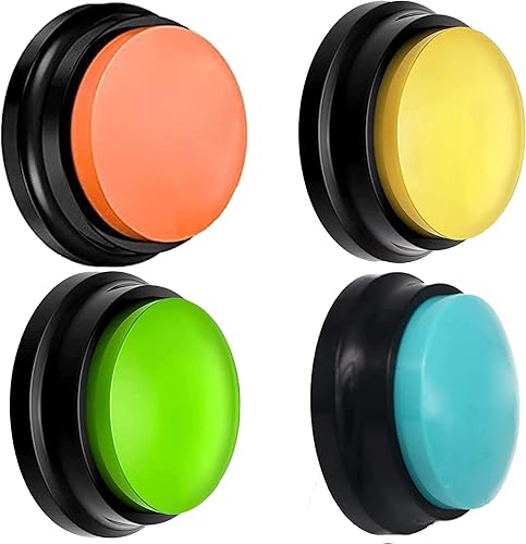 Botones para comunicaciĂłn para perros, 4 botones de grabaciĂłn de voz de color, botones de comunicaciĂłn para perros, botones de entrenamiento para Botones para comunicaciĂłn para perros, 4 botones de grabaciĂłn de voz de color, botones de comunicaciĂłn para perros, botones de entrenamiento para