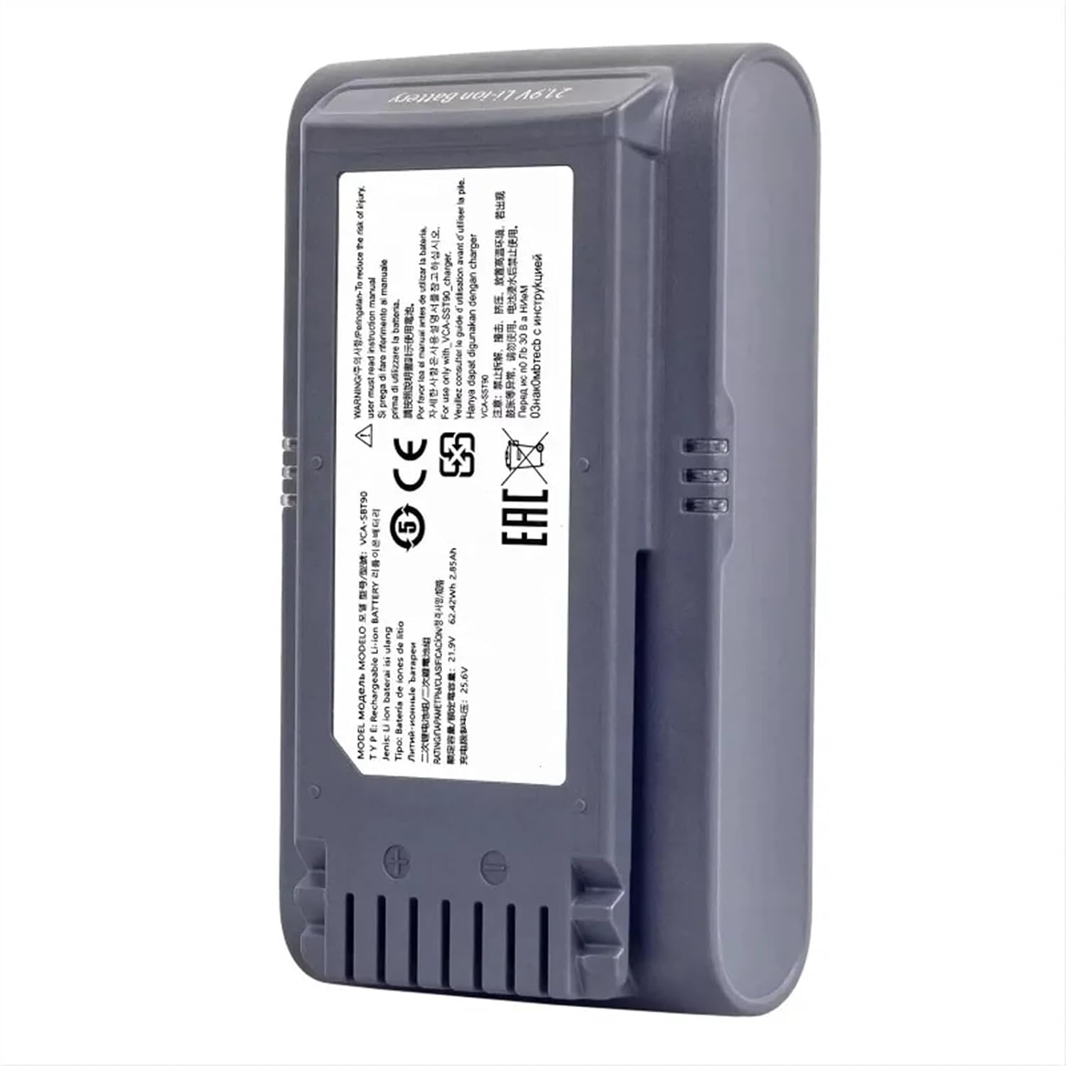21.6V 4000/6000mAh Vacuum Cleaner Replacement Li-ion Battery, Compatible For Samsung Jet 90, 75, Pet(6000mAh)