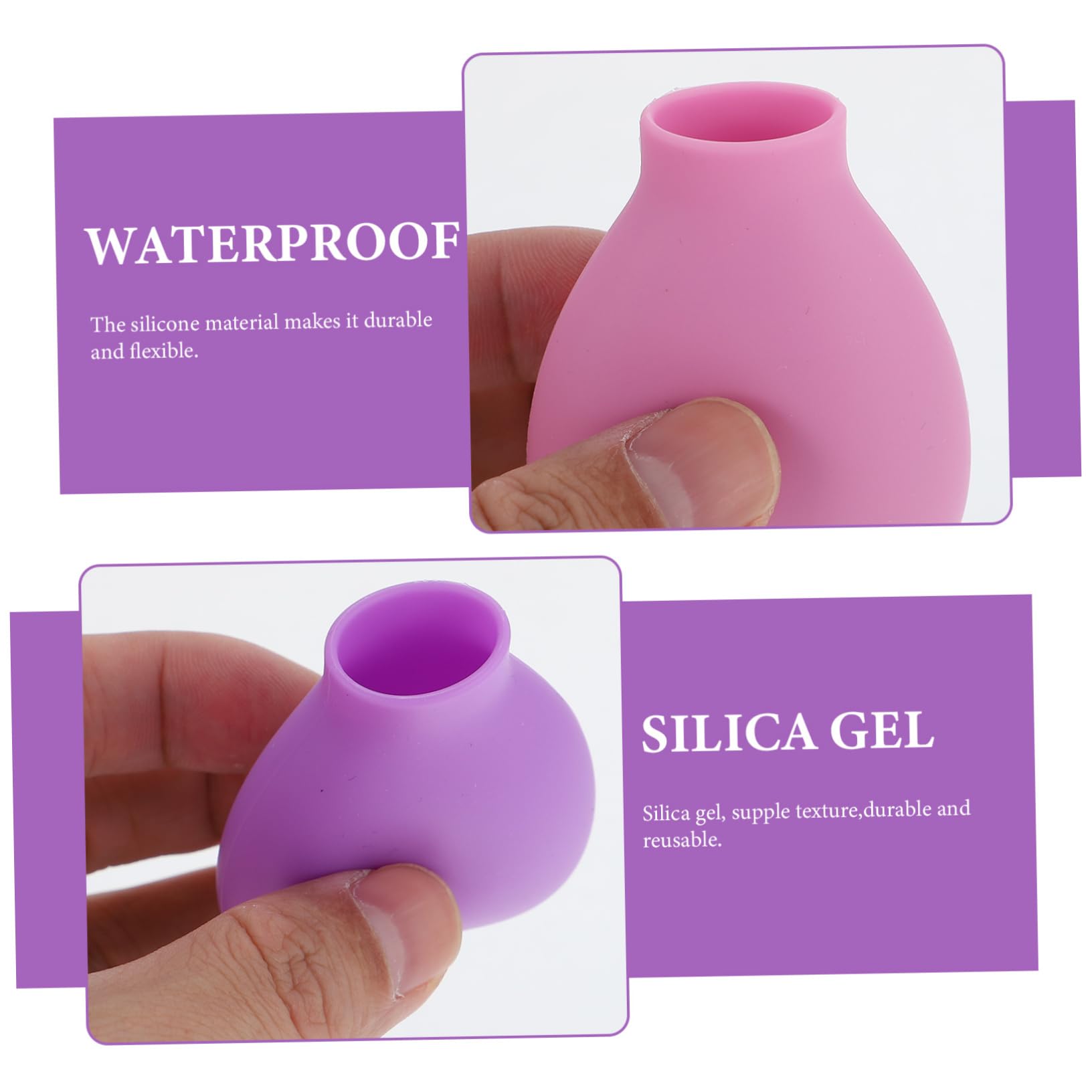 FRCOLOR 5 Juegos De Fundas De Silicona Para Guardar Brochas De Maquillaje (6 Unidades)
