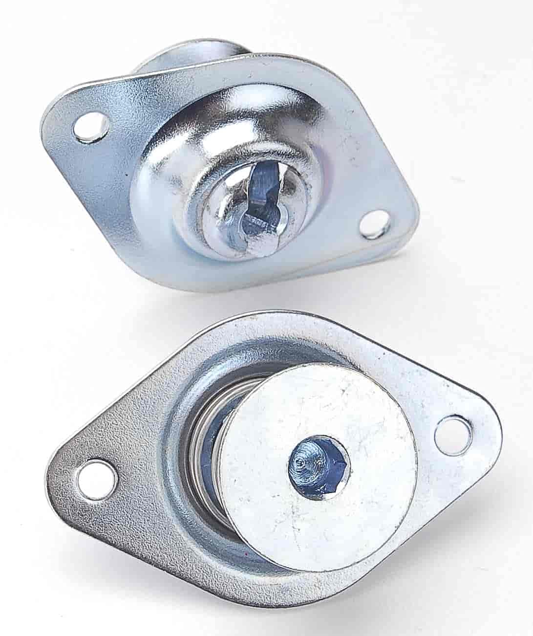 JEGS Hood And Deck Install Kit Hex Head | Made In USA | Hex Head | Kit Includes (10) Self-ejecting Fasteners, (10) Springs, (10) 90° Brackets, (50) Steel, And (20) Aluminum Pop Rivets