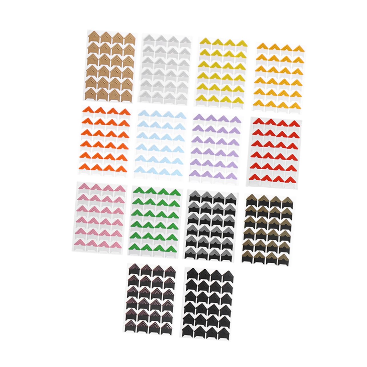 Tofficu 42hojas Pegatinas Esquinas Autoadhesivas Para Álbum De Fotos Para Scrapbooking y Decoración De Imágenes Incluye