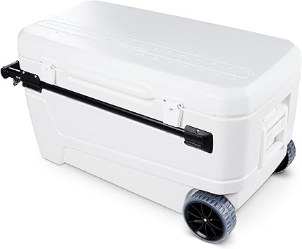 Igloo Maxcold Glide 110Qt Wheeled Cooler | Insulated Hard Shell Ice Chest