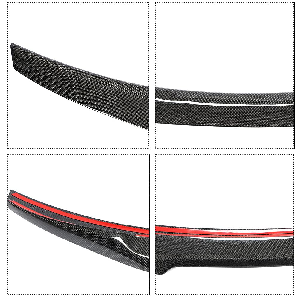 Spoiler posteriore in vera fibra di carbonio per BMW Serie 2 F22 F87 M2 220i 228i 230i M235i M240i Coupé 14-19, spoiler per baule tipo M4 Highkick