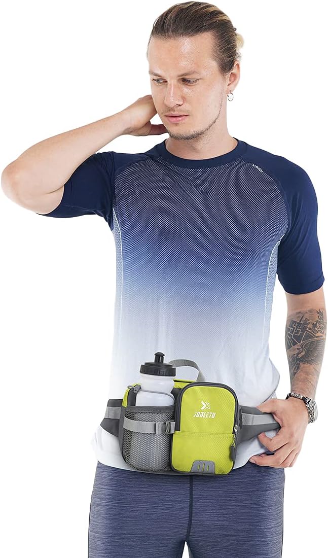 Clakllie Unisex Running Fanny Pack Water Resistant Waist Pouch Outdoor Fanny Bags Hands-Free Sports Hiking Pack Hip Bum Bag - Image 2