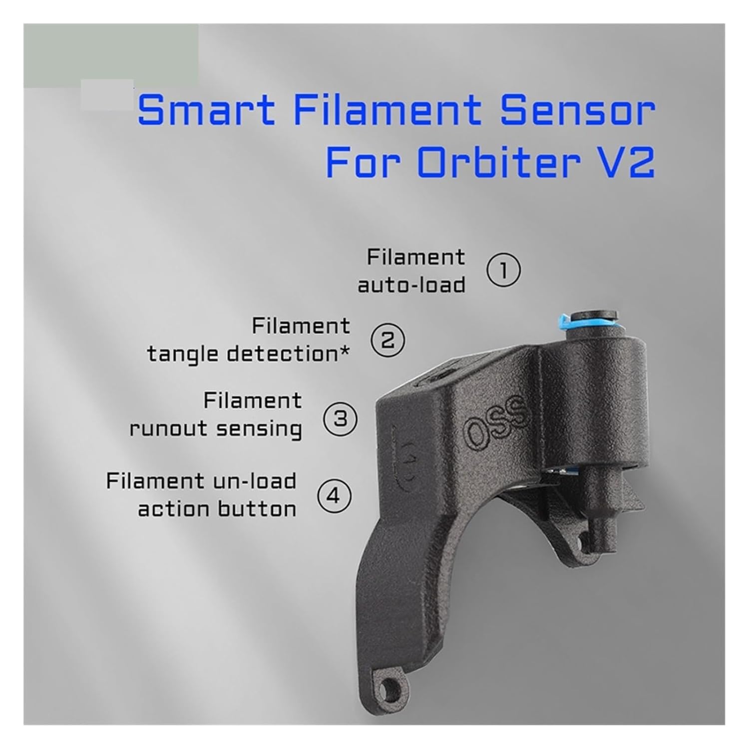 Compatible for Mellow LDO Orbiter V2 Extruder Smart Filament Sensor V4.2 Kits Detect Stuck Filament Sensor for 3D Printer Parts
