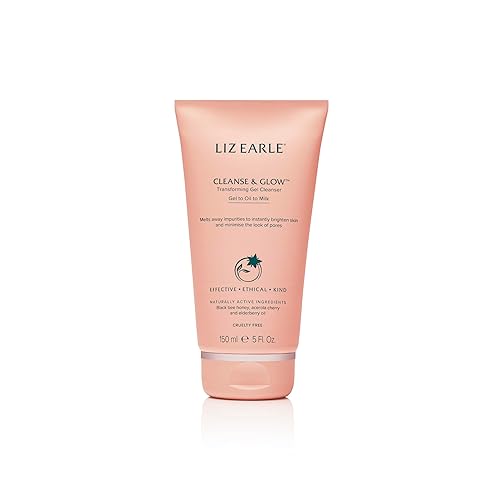 Liz Earle Limpiador en gel transformador Cleanse & Glow  Limpiador suave, lavado facial y desmaquillante  Ayuda a minimizar la apariencia de los
