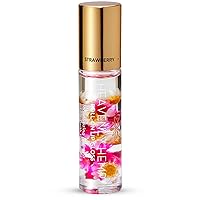 Vista 23 de Blossom Brillo de Labios Roll-on, Aceite de Labios Hidratante Transparente de Alto Brillo con Aroma Gourmet, No Pegajoso, Infundido con Flores