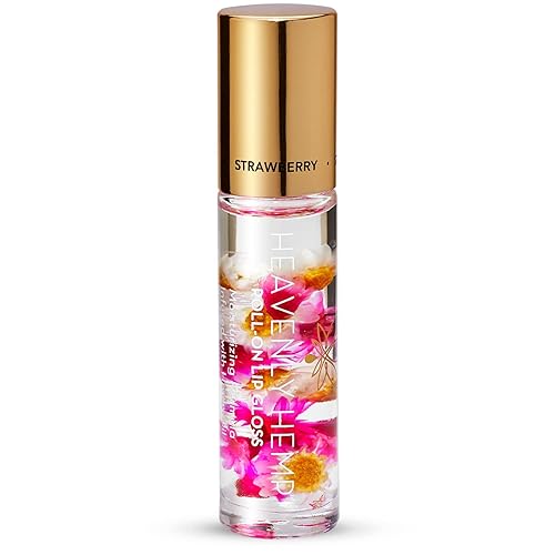 Miniatura 23 de Blossom Brillo de Labios Roll-on, Aceite de Labios Hidratante Transparente de Alto Brillo con Aroma Gourmet, No Pegajoso, Infundido con Flores