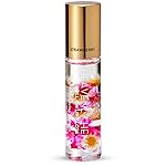 Blossom Roll on Lip Gloss, Scented Clear High Shine Moisturizing Lip Oil, Non Sticky, Infused with Real Flowers, Made in USA, 0.2oz, Strawberry Hemp