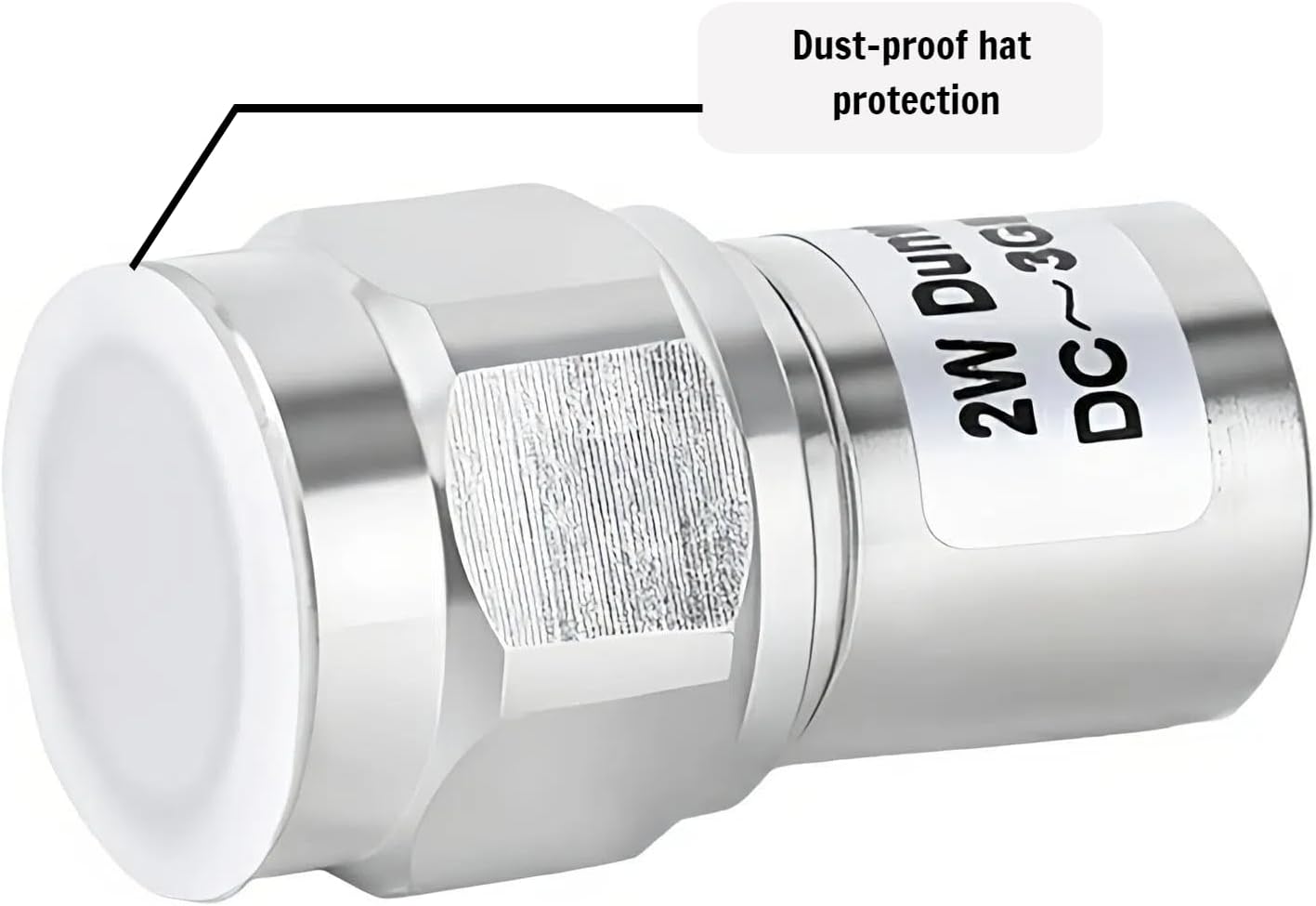 DC-6GHz 2W Dummy Load,N Male Low VSWR 50 ohm Dummy Load for Ham Radio | DC to 6GHz 2 Watt N Type RF Coax dummy Load,Low VSWR Termination Load for Communications Equipment, Antenna Radio Transmitter