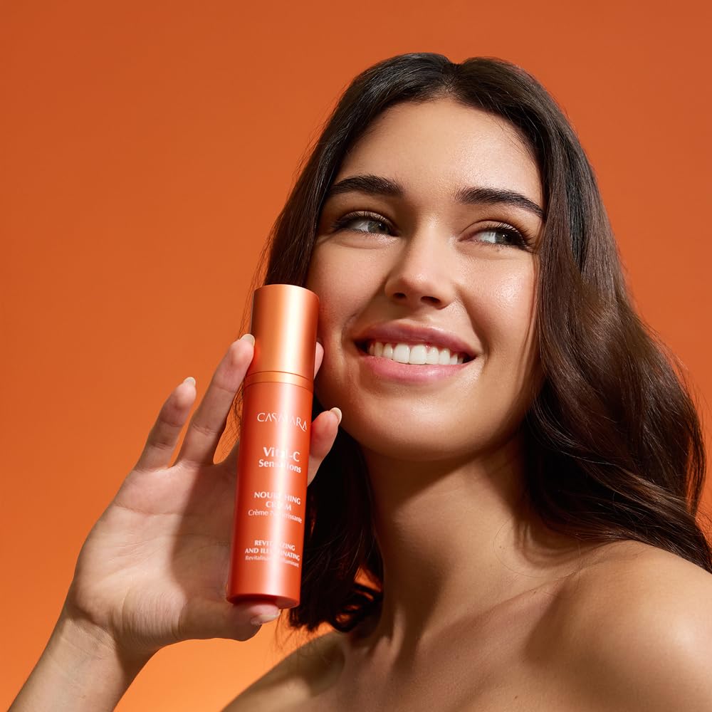 CASMARA Vital C Sensations - Set di siero e crema viso nutriente, illuminante, anti-età, per pelle secca, con vitamine C A E e olio di argan