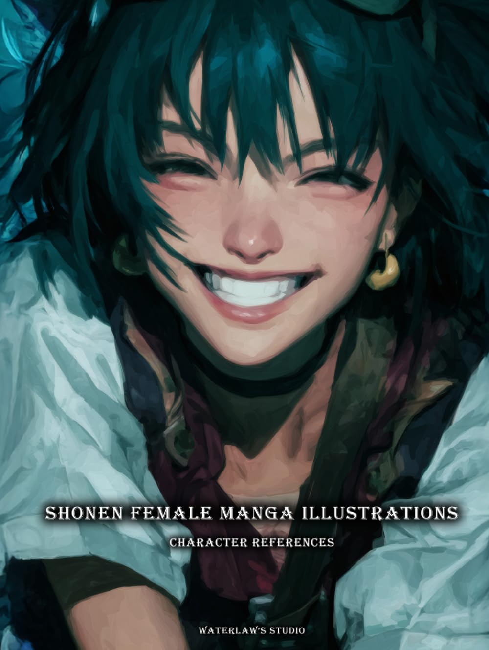 Artbook – Shonen Female Manga Illustrations – Character References Vol.02: 200+ Dynamic Female Poses and Outfits Inspired by Shonen Manga Action and Style
