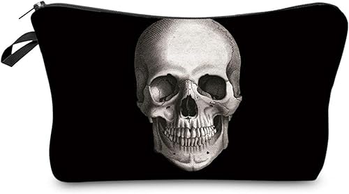 Deanfun - Bolsa de maquillaje impermeable con diseño de mandala y flores, impermeable, espaciosa, cosmetiquera, bolsa de viaje ideal como regalo