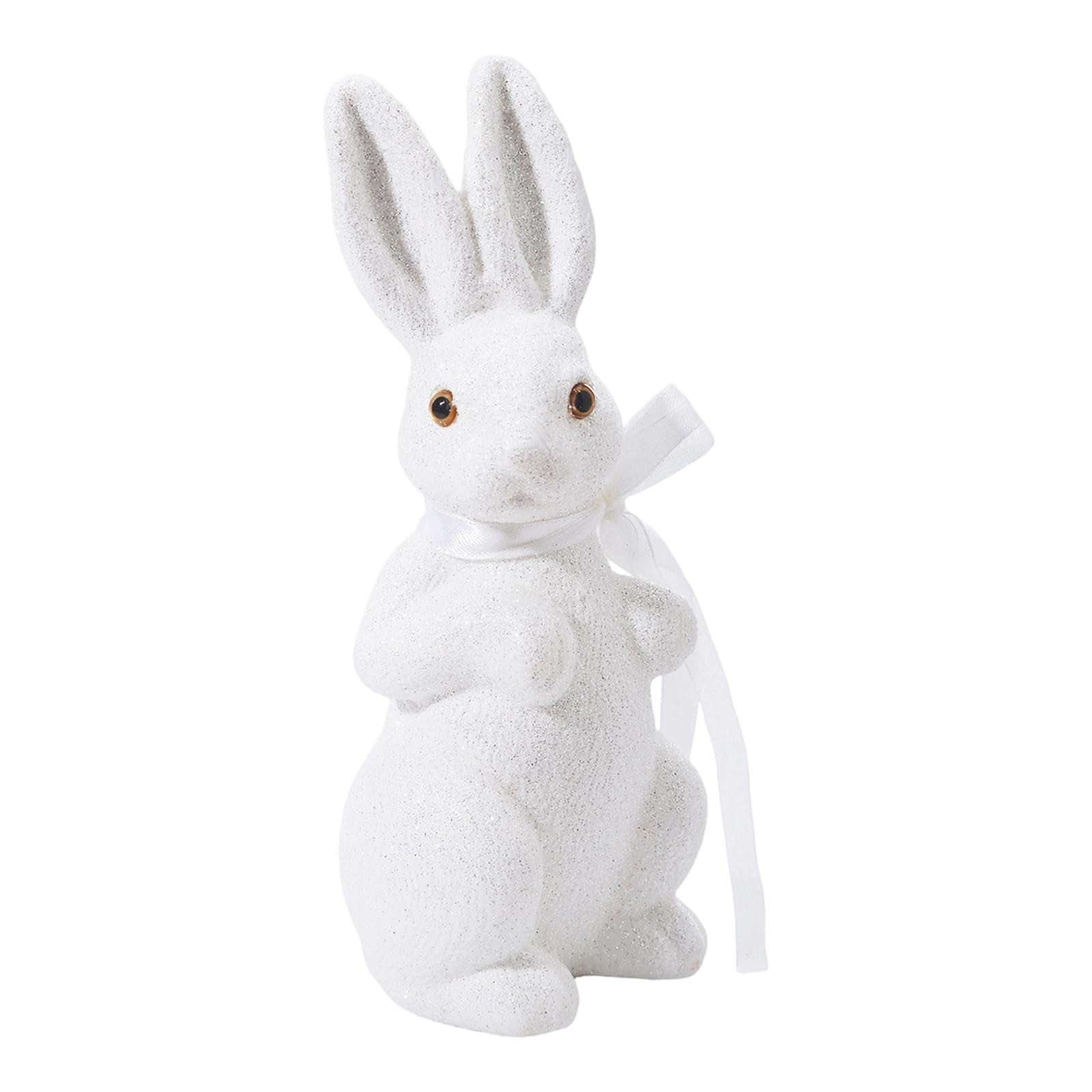 Easters Rabbits Decors Golden Glittering Foam Statue Portable Colorful for Festival Holiday Party Decoration User Friendly User Friendly Glittering Rabbits Statue Colorful Portable for Holiday Safe