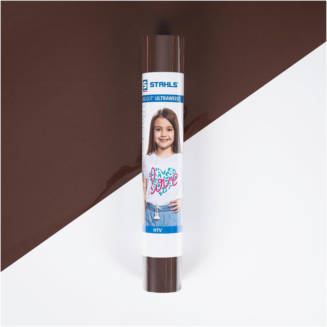 Stahls' HTV Heat Transfer Vinyl CAD-Cut Ultraweed 11.8" Width, Works with Professional and Craft Cutters. Easy to Cut, Easy to Weed. (Light Blue, 12FT Roll)