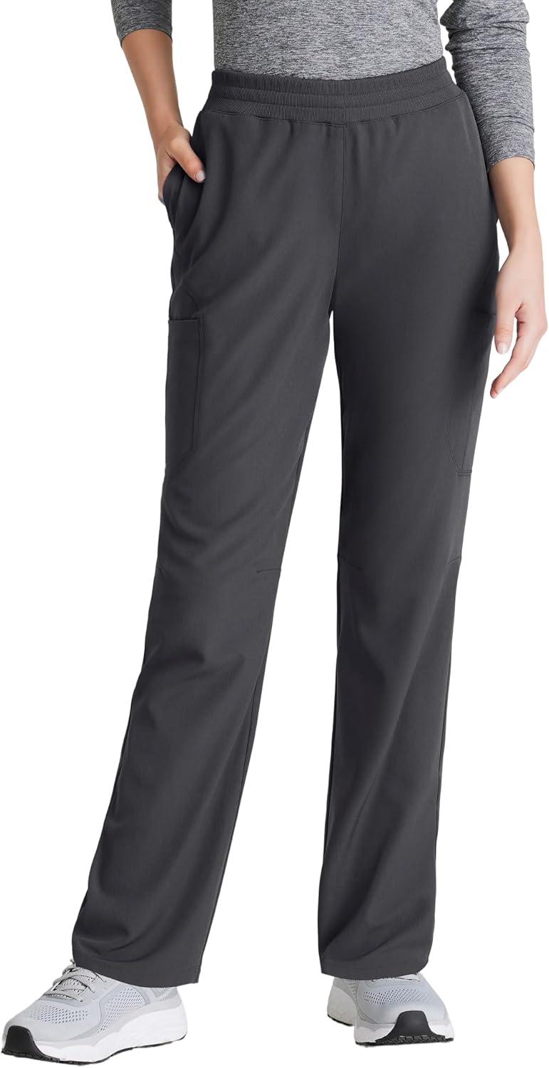 Skechers by BARCO Vitality Aura Classic Fit Straight Leg Scrub Pant for Women – Mid-Rise, 5-Pocket Bottom with 4-way Stretch