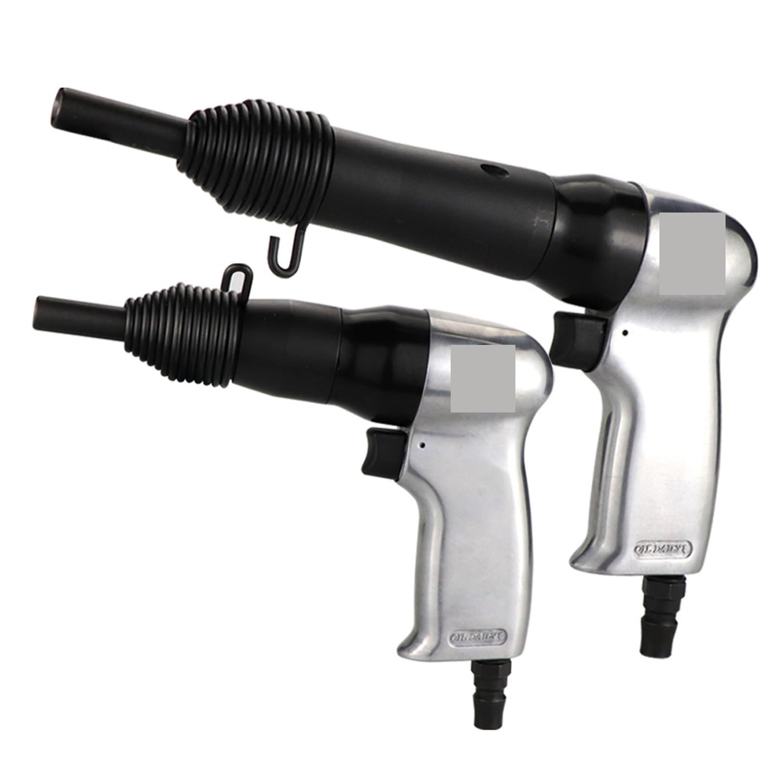 Pistola sparachiodi, Pneumatic Rivet Gun Air Hammer Metal Handle Nailing Machine Fixed Semi-Hollow Heads Professional Tool(250s n 5 hollow rods)
