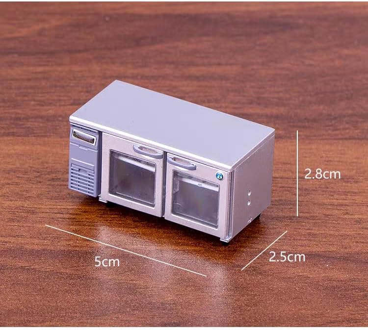 1PC JDREAM Miniature Oven Model, Grey Double-Door Appliance Decor (1.97 x 0.98 x 1.1"), Perfect for Dollhouse Appliance Model for Creative Play