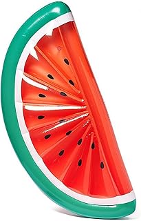 OKAYOK Swimming Circle, Giant Pool Float Mattress Water Toys Watermelon Inflatable Beach Swimming Ring Fruit Floatie Air Mattress