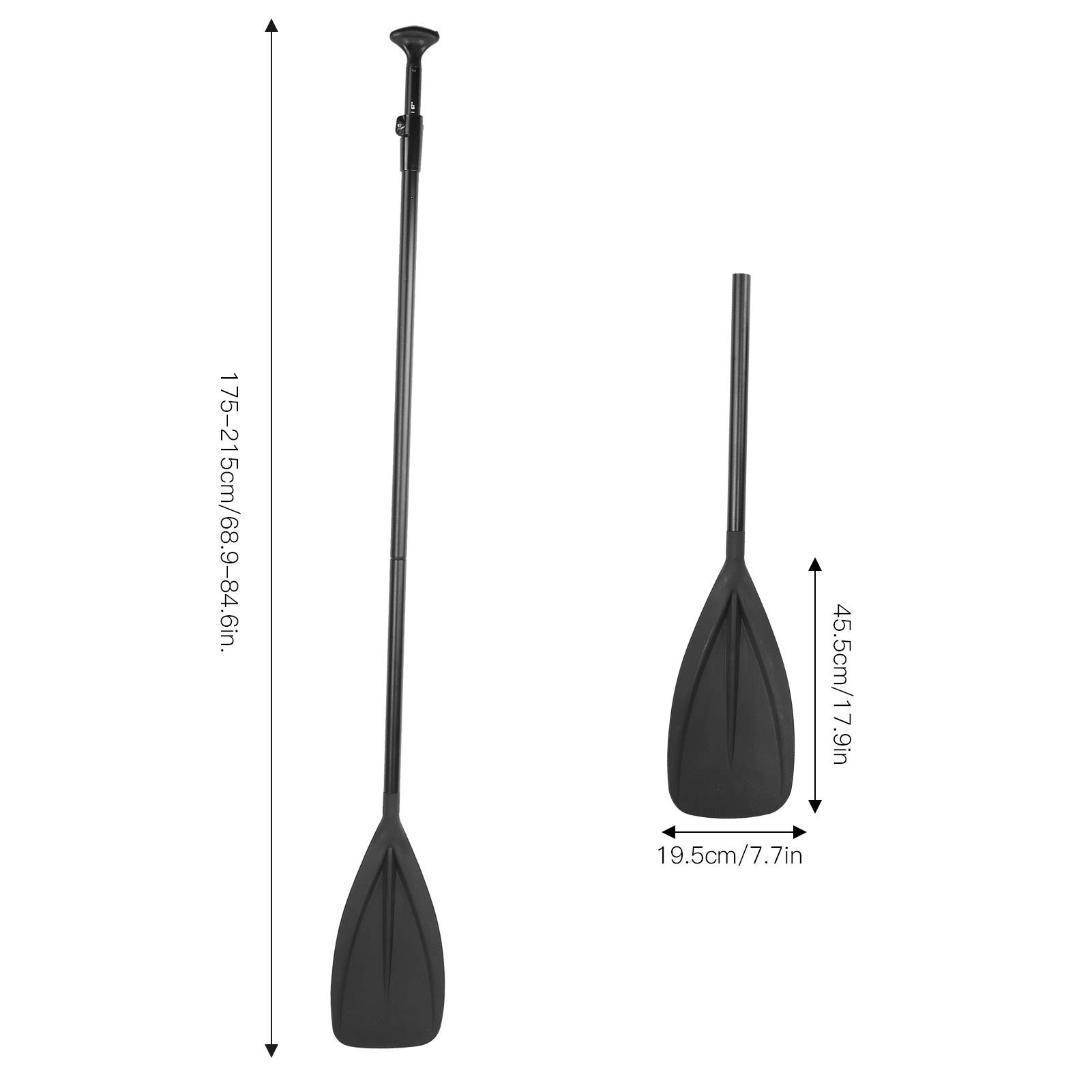 Remo de kayak ajustable | Tabla de remo de pie de aleación de aluminio de 175-215 cm | Remo de canoa desmontable para kayak/tabla de remo de pie/paseos en bote | Ligero 900 g,