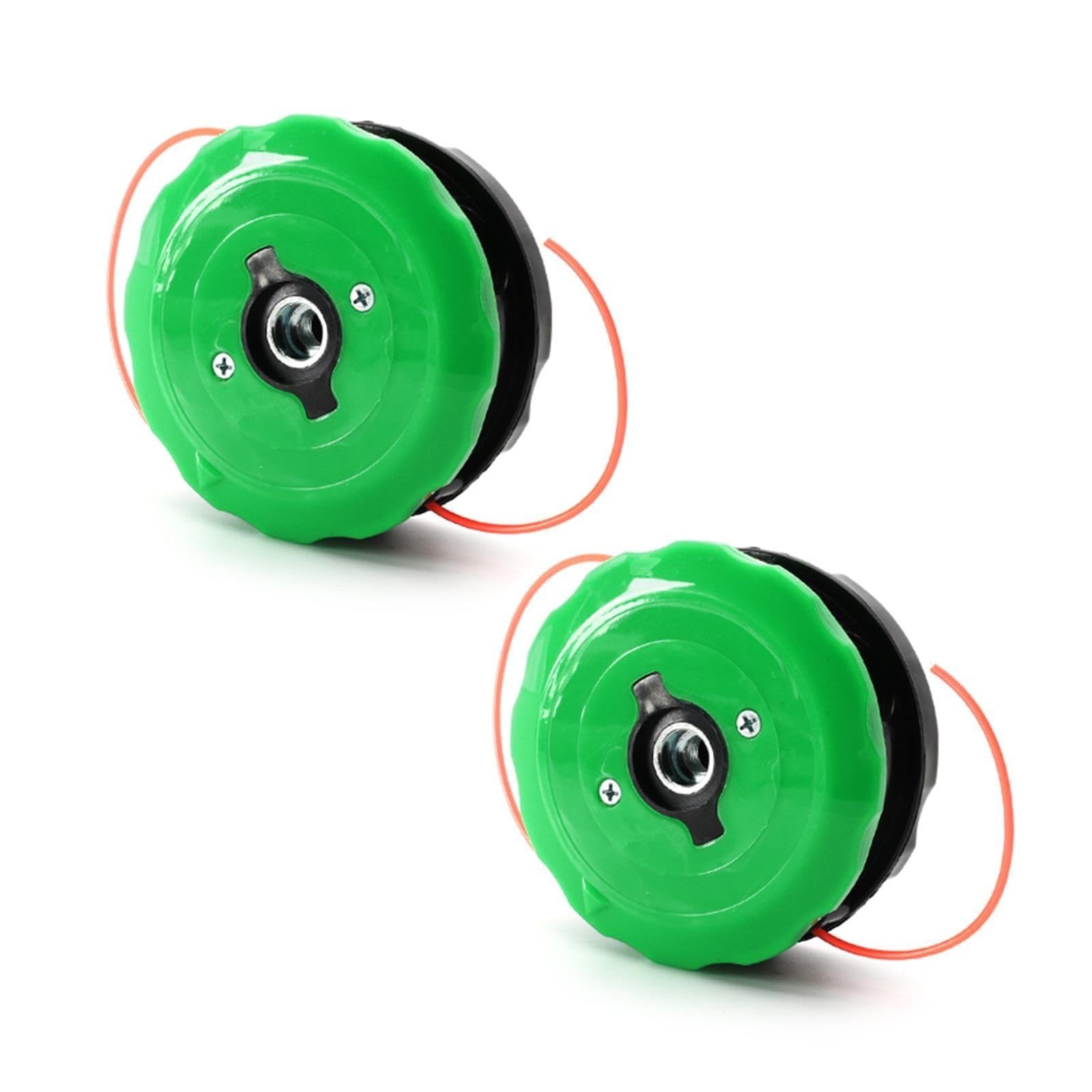 Cabezal De Corte para Cortacésped, Cabezal De Nailon para Césped, Rosca M10 X 1,25, Piezas De Desbrozadora De Contorno Automático, Accesorios De Jardín(2 Pack)