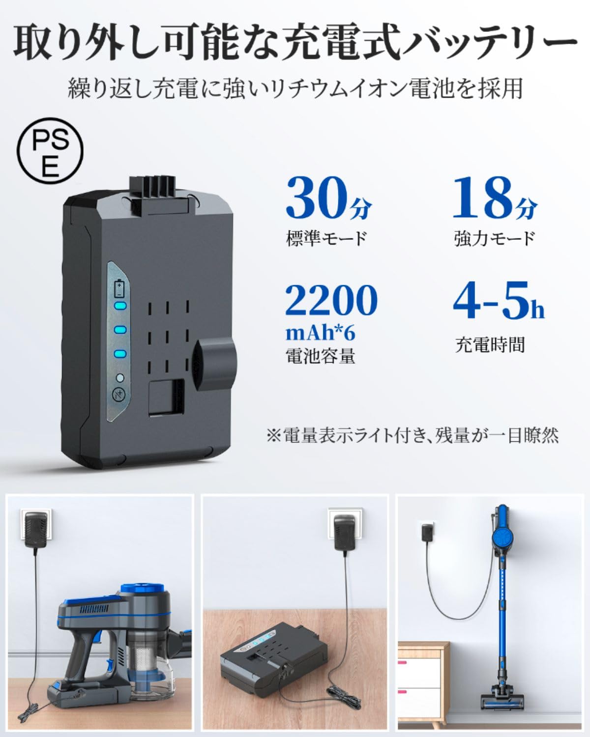 Amazon | EICOBOT A10 掃除機 コードレス 20000pa 強力吸引 着脱