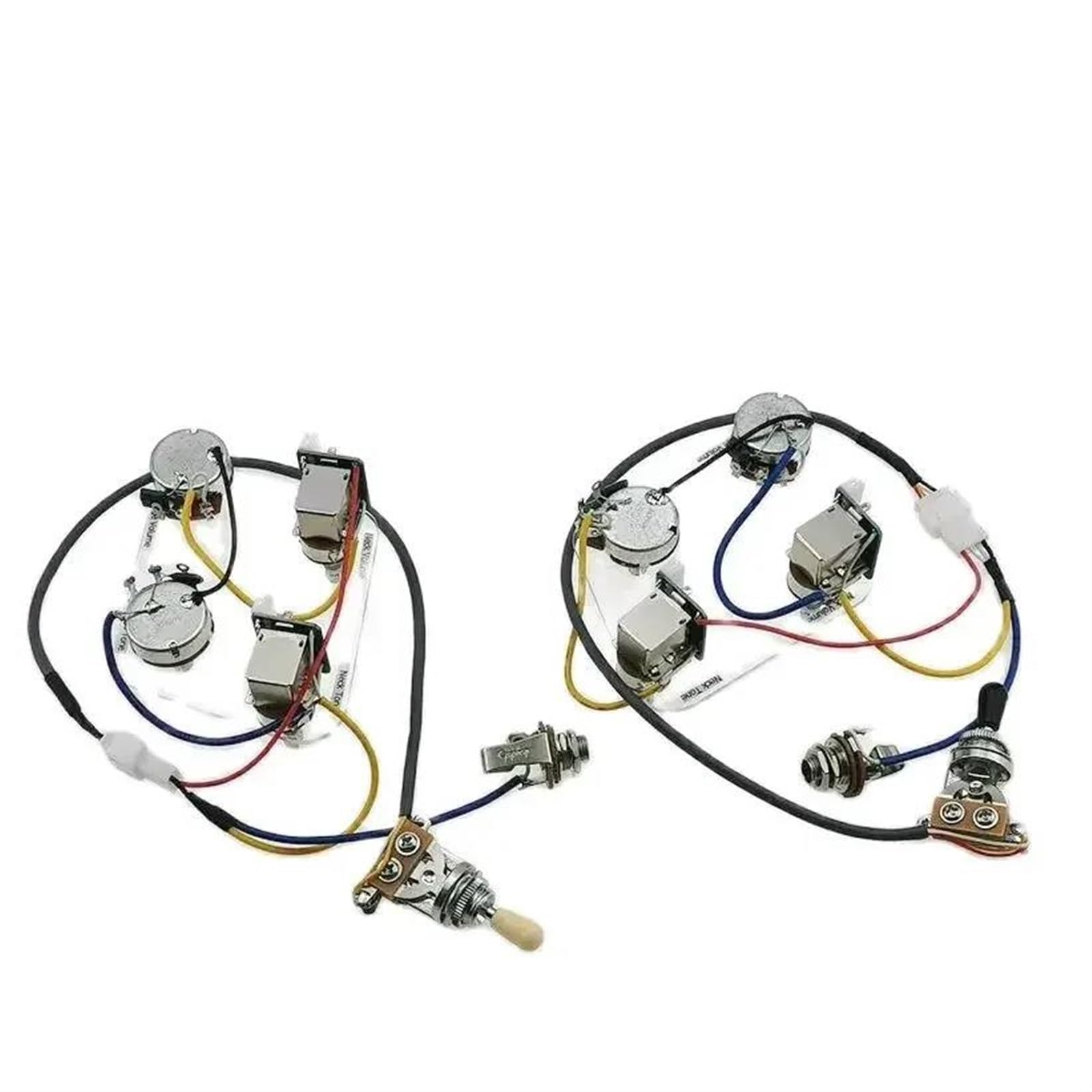 Gitaar Kabelboom Set Push/Pull-250K Potten Vintage Voorgemonteerde Bedieningsplaat Harnas Voor Gitaar Schakel Spoel Splitting Circuit Gitaar Onderdelen(V and T
