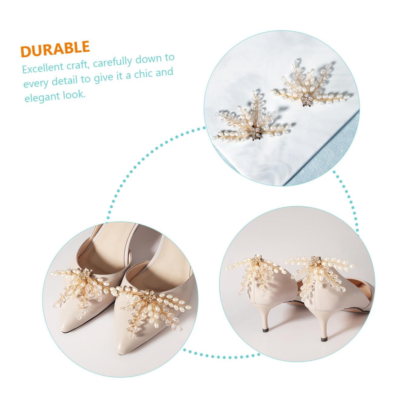 PACKOVE 8pezzi Fibbie Per Scarpe Decorativi Charms Per e Accessori Cerimonie e Speciali