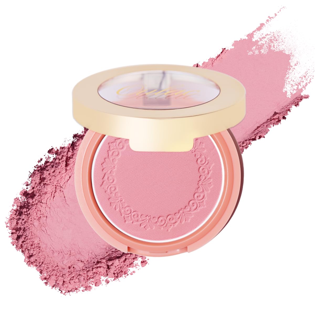 Oulac Baby Pink Blushers for Cheeks Make Up Vegan,Mineral Powder Blush,Rich Colors, Buildable Blusher, Easy to Blend,Vegan,4.8g (14) One More Time