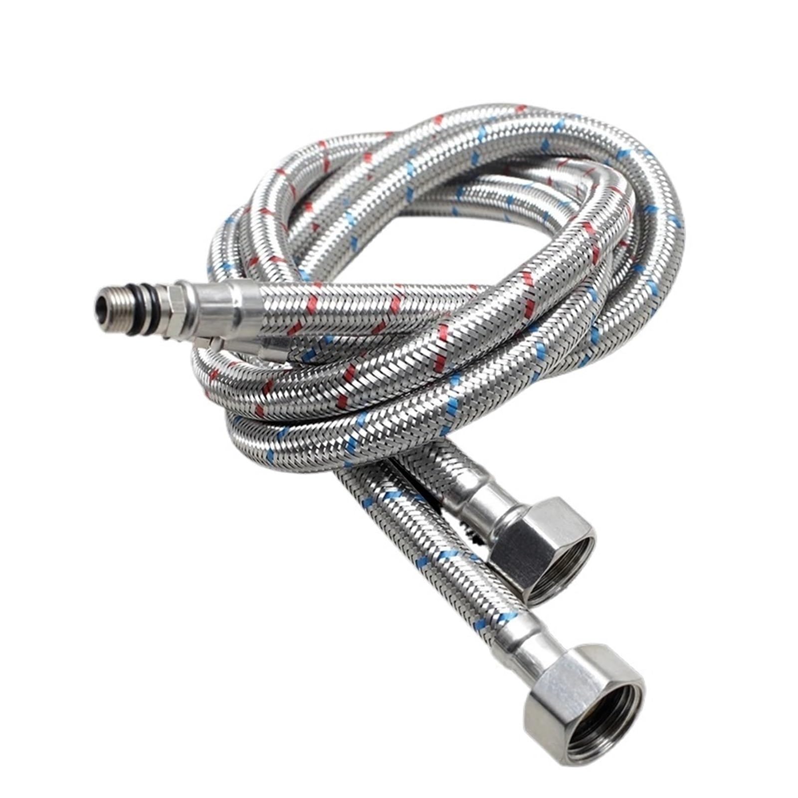 Mangueras Flexibles de Acero Inoxidable 304 G3/8" para grifos mezcladores de Agua fría y Caliente. Accesorios duraderos para grifería de baño. Piezas de fontanería Resistentes a la