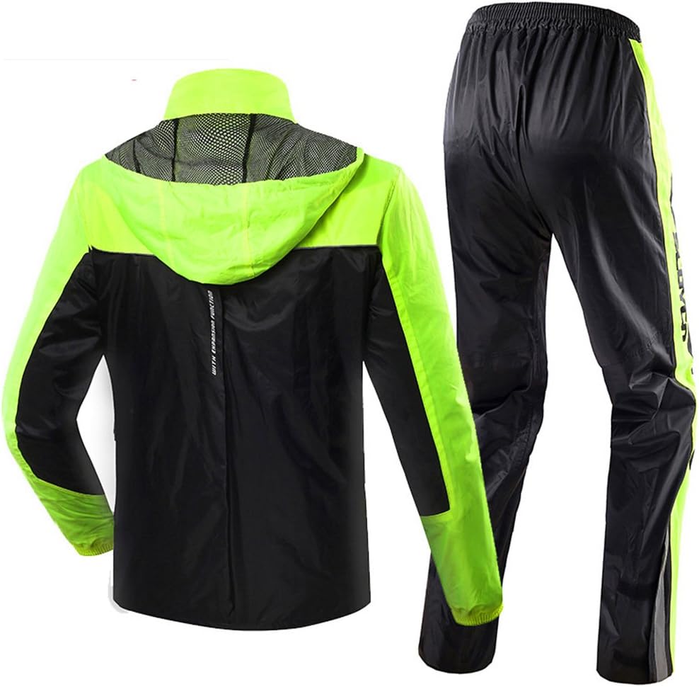 Scoyco RC01 Motorcycle Racing Waterproof Jacket Pants Set Rain Suit (XXL)