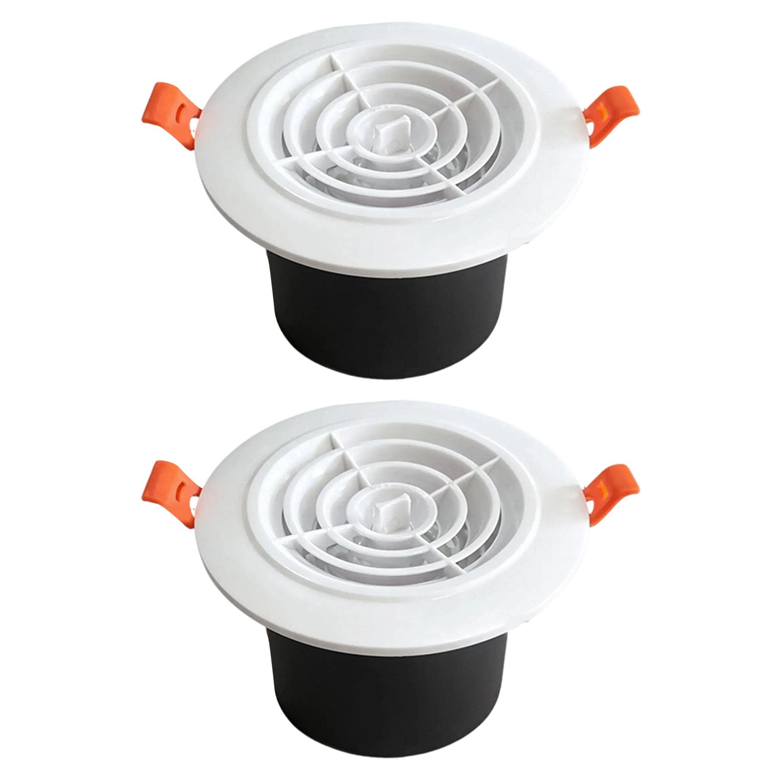 Uikios Rotate 2Pcs Adjustable Round Vent Grilles 7.3Cm For Indoor Outdoor Ventilation Grilles