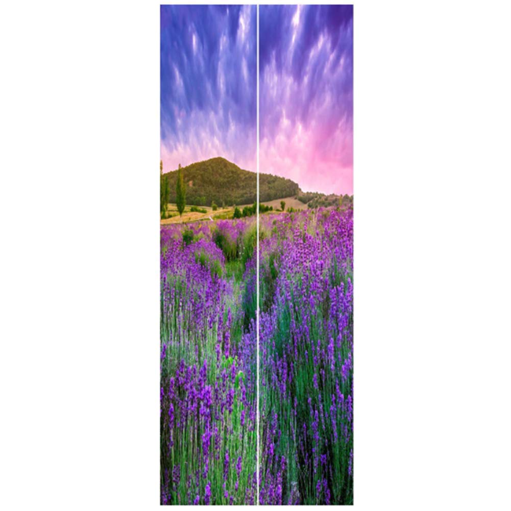 Poster de porte motif créatif 3D pour illuminer une chambre sombre