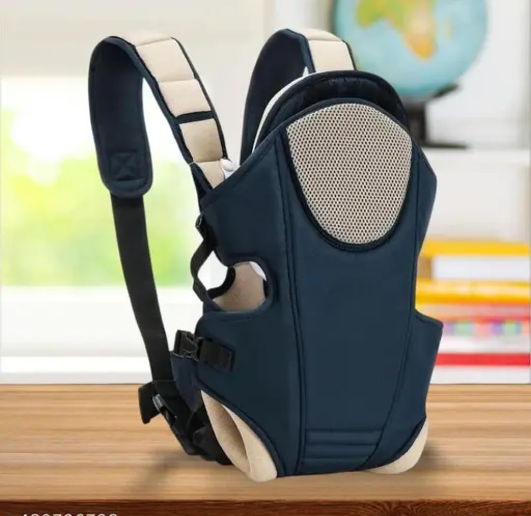 3-in-1 ergonomic baby carrier – multifunctional, breathable & adjustable for newborns to toddlers soft, durable & designed for parent & baby comfortable (navy blue)