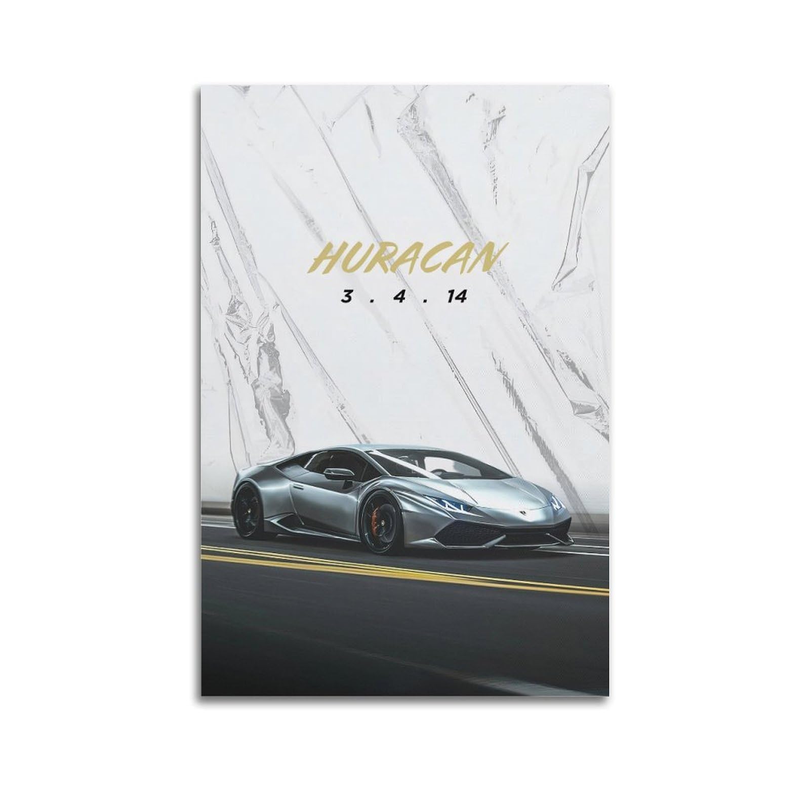 OKAHYS Huracan Sports Car Poster Super Dream Car Artwork Decorative Painting Canvas Wall Artworks Picture 24x36inch(60x90cm)