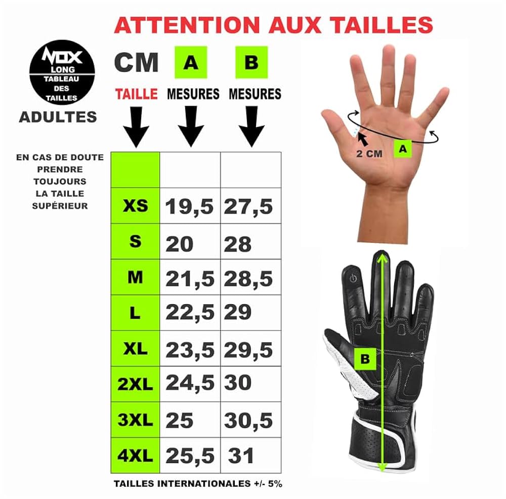 Guanti Moto In Pelle TLA NOX - Omologati CE Con Protezioni Nocche E Touchscreen