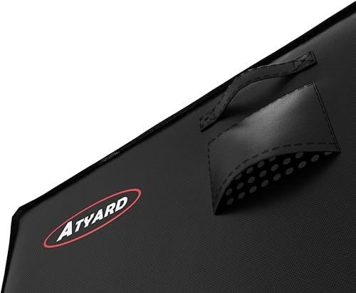 Miniatura 4 de ATYARD Cubierta cuadrada para fogata de gas, 36 pulgadas de largo x 36 pulgadas de ancho x 24 pulgadas de alto, impermeable, resistente al viento,