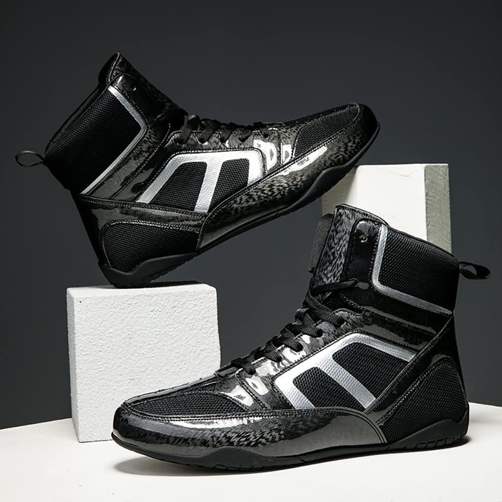 Men's Wrestling Shoes High-top Non-Slip Professional Training Shoes Lightweight Breathable Boxing Shoes