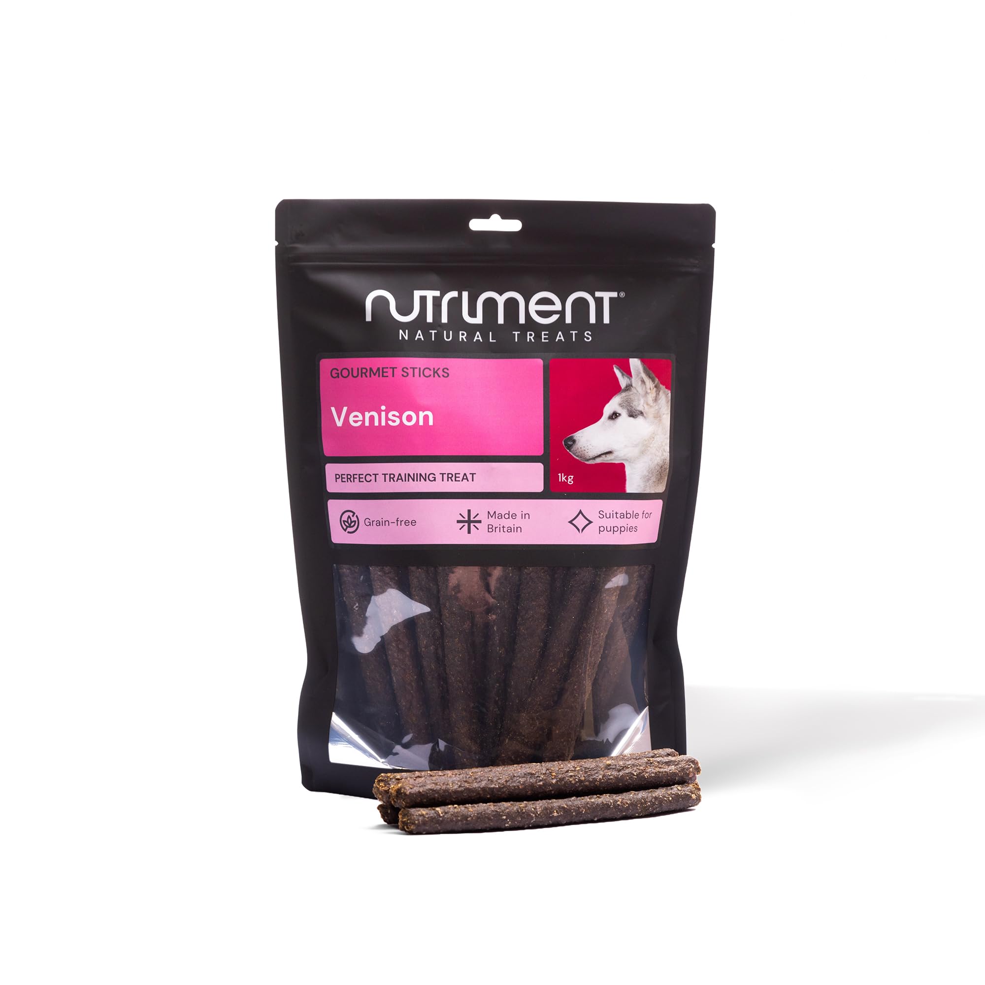 Natural Treats Chicken & Venison Gourmet Sticks for Dogs (1kg) Grain Free Airdried Healthy Dog Chew Treat